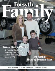 Ian's Body Works featured in Forsyth Family Magazine